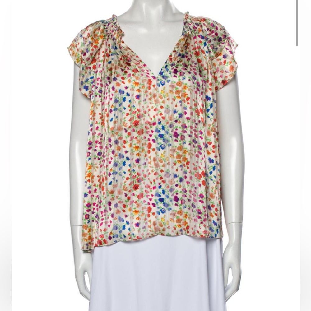 ba&sh Colorful Floral Blouse